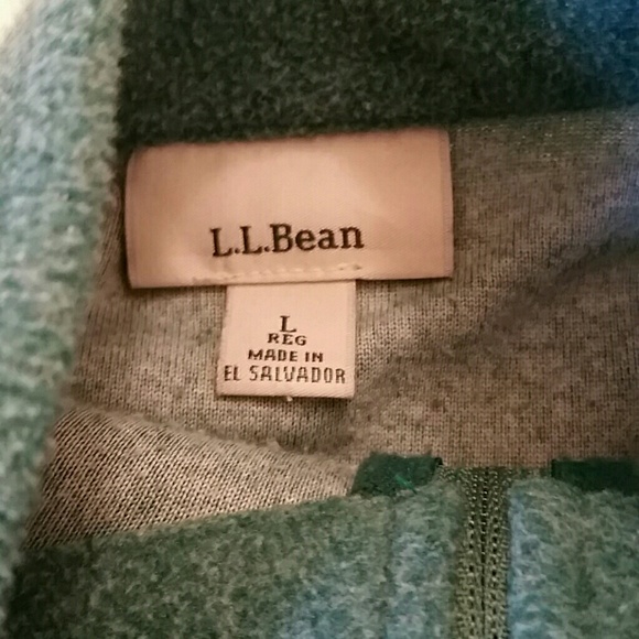Green L.L.bean Zip Up Fleece W/Pockets - Picture 3 of 8